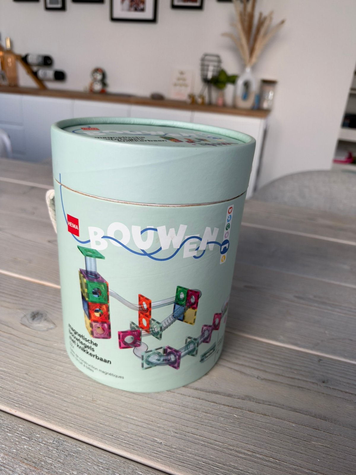 magnetische bouwtegels met knikkerbaan 52-delig, Enfants & Bébés, Enlèvement ou Envoi, Comme neuf, Autres marques