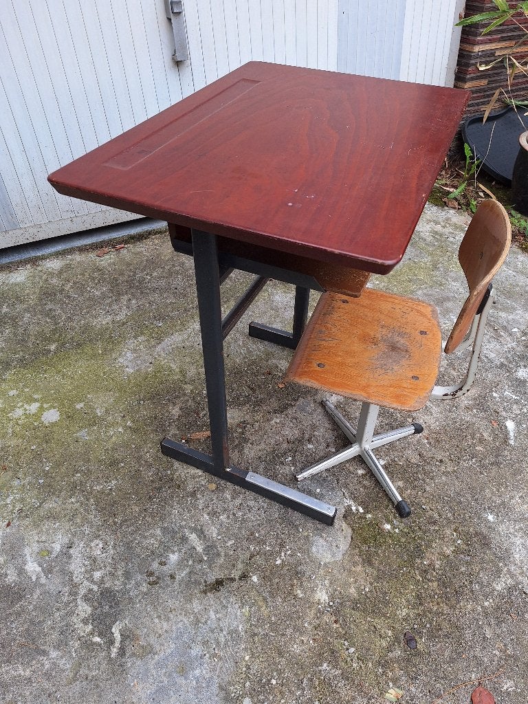 banc pupitre scolaire, Enlèvement, Utilisé