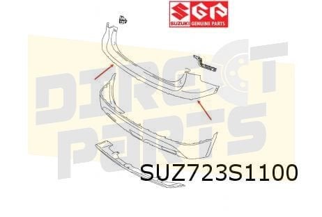 Suzuki SX4 S-Cross (9/13-1/22) achterbumper bovendeel (te sp, Neuf, Arrière, -, -