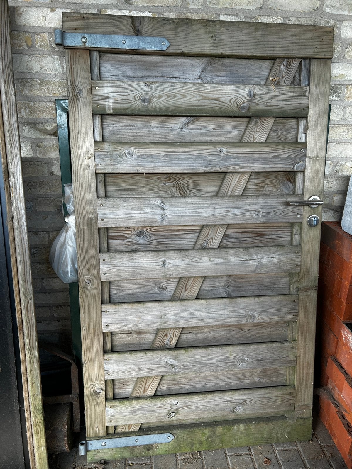Tuinhek in hout, Tuin en Terras, Schuttingen, Ophalen, Zo goed als nieuw, Hout