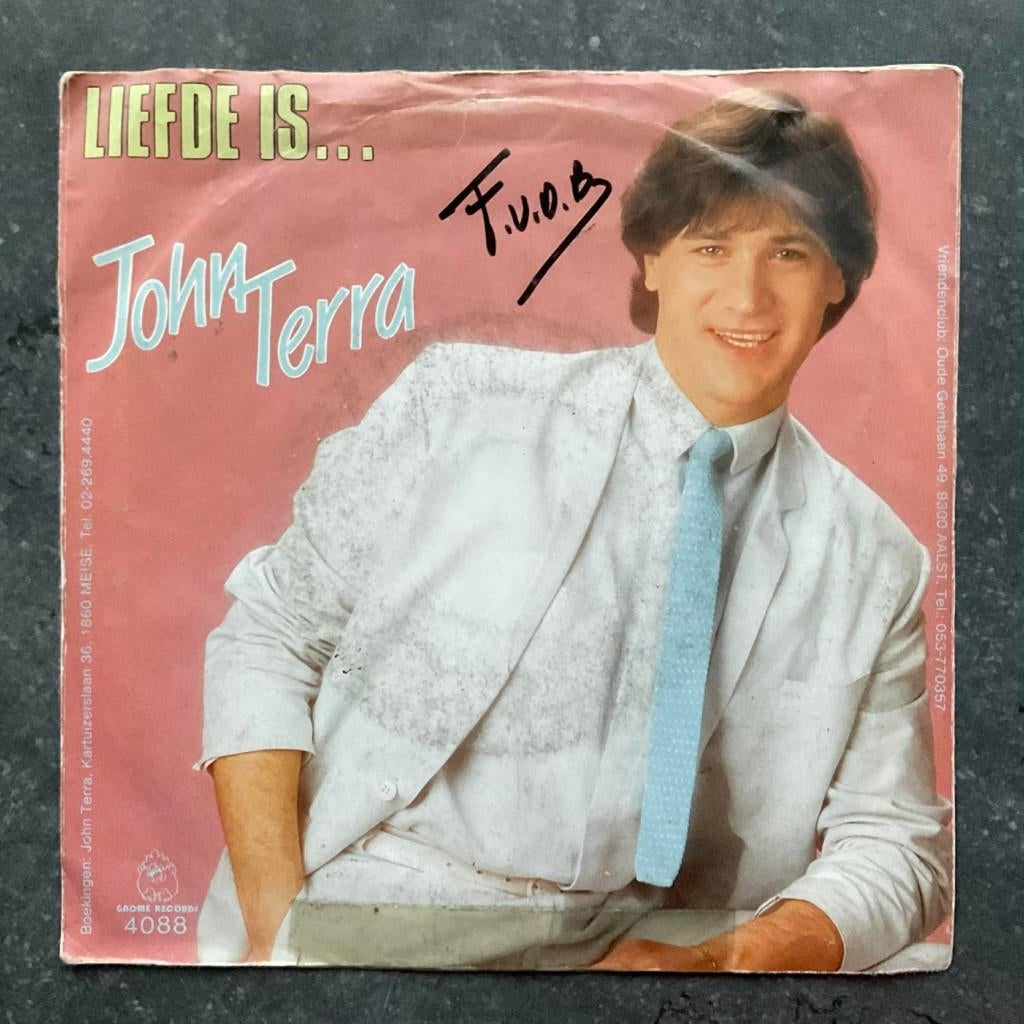John Terra "Neem De Eerste Trein", Cd's en Dvd's, Fotohoes, Ophalen of Verzenden, Gebruikt, Levenslied of Smartlap