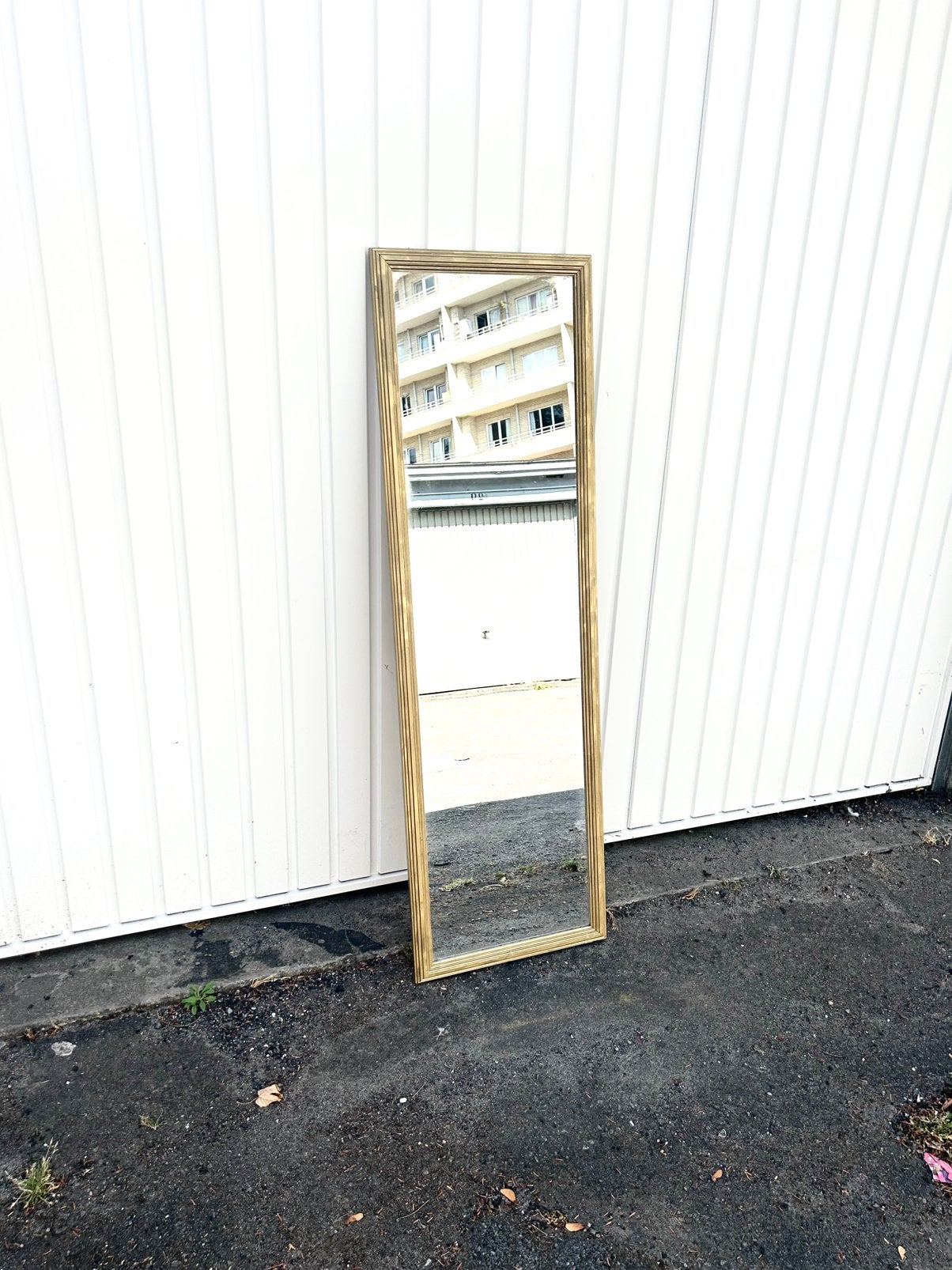 Vintage spiegel 127 x 40 cm, Huis en Inrichting, Badkamer | Badkamermeubels, Ophalen, Gebruikt
