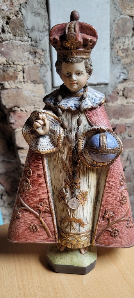 Ancienne Statue de l'Enfant Jésus de Prague, Antiek en Kunst, Antiek | Religieuze voorwerpen, Ophalen of Verzenden
