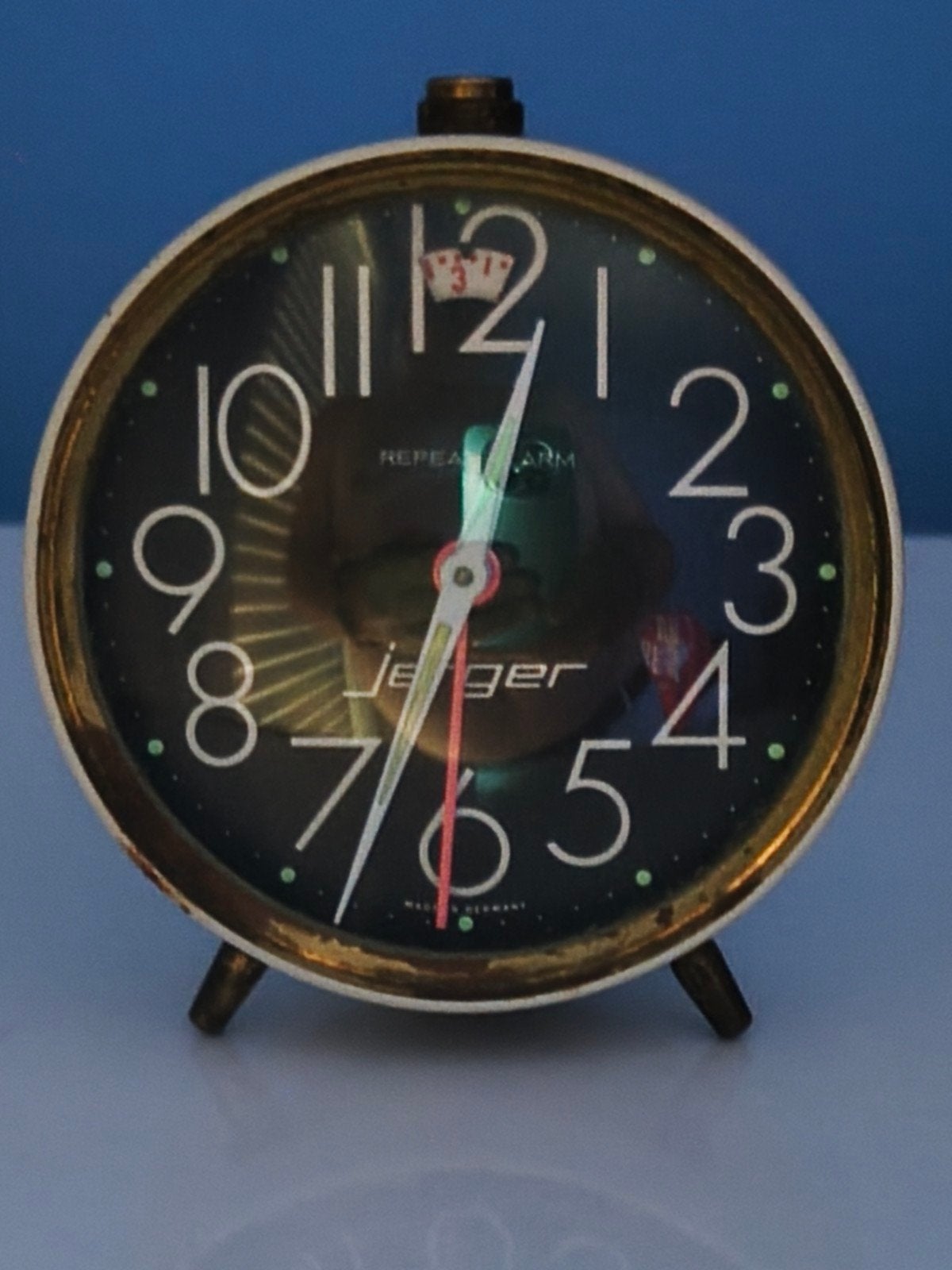 Oude, zeldzame, vintage en verzamelbare mechanische wekker v, Antiek en Kunst, Verzenden