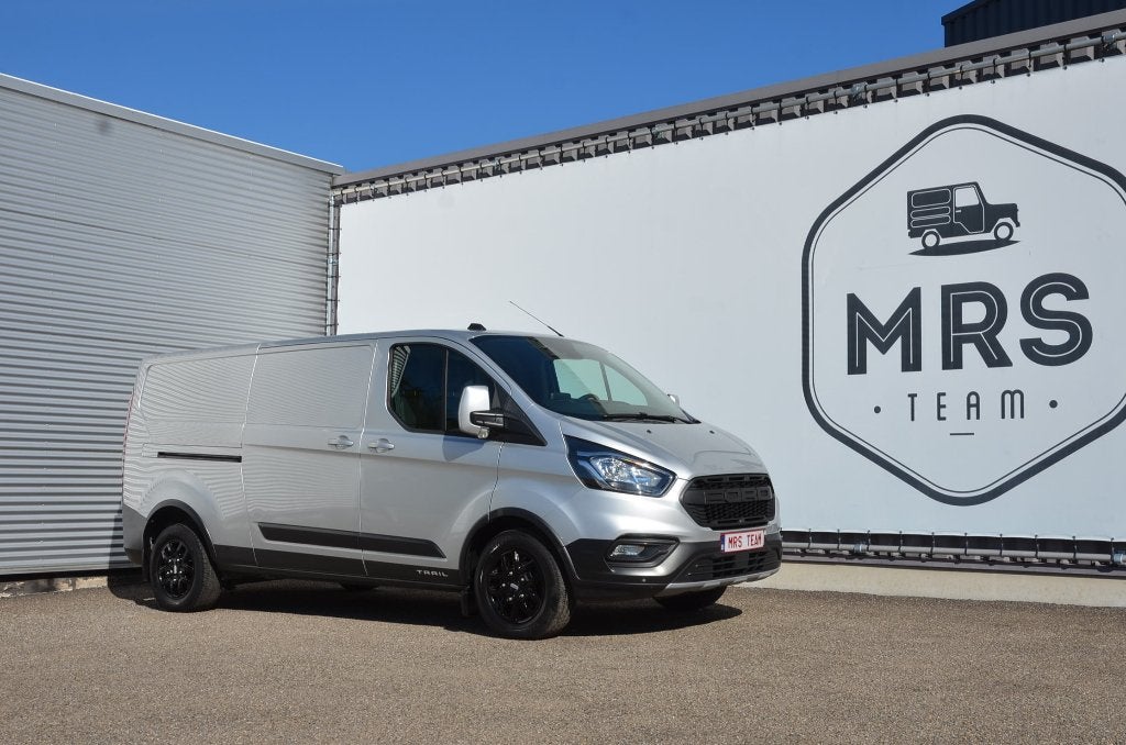 Ford Transit Custom 2.0TDCI- L2- TRAIL-Cruise-A/C- 20600+BTW, Cuir, Argent ou Gris, Achat, Euro 6