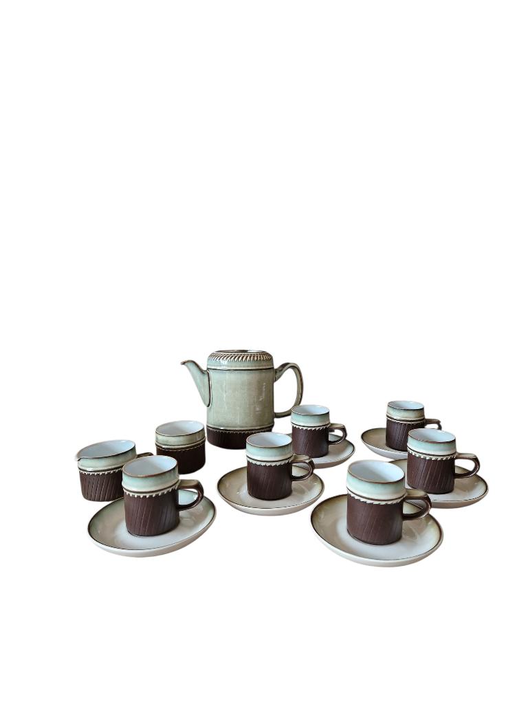 Service à café Rondo by Denby céramique anglaise Années 70, Enlèvement