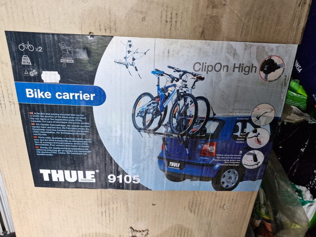 Thule Bike Fietsendrager 9105 2 fietsen (nieuw), Ophalen of Verzenden, 2 fietsen, Nieuw, Achterklepdrager