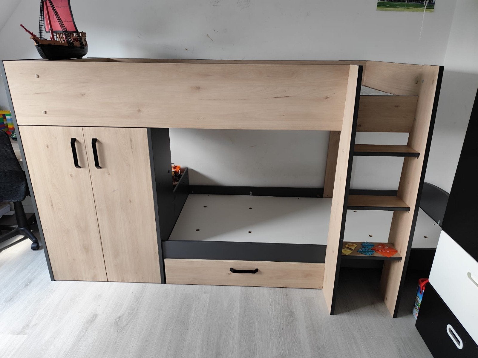 Stapelbed, Ophalen, Stapelbed