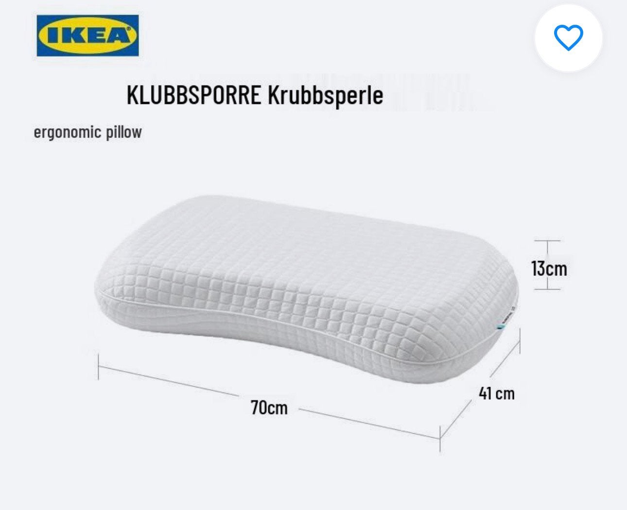 Bedkussen klubbsporre ikea - bijna nieuw, Enlèvement, Comme neuf