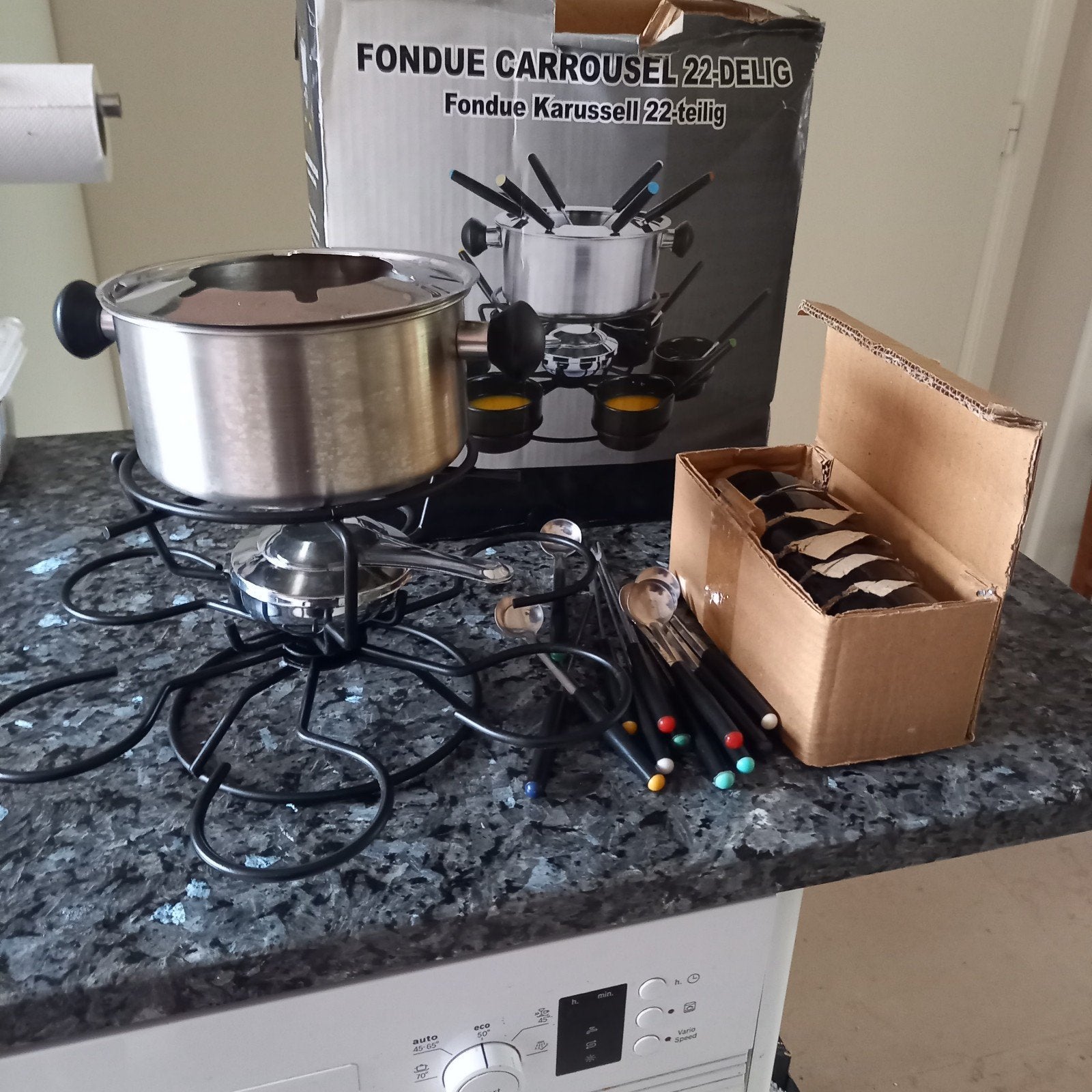 fondue carrousel Imperial, Ophalen