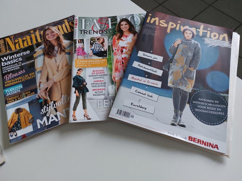 5 naaitijdschriften, Ophalen