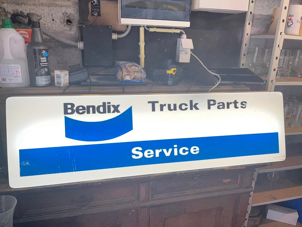 Ancienne lumineuse Bendix vintage garage, Enlèvement ou Envoi
