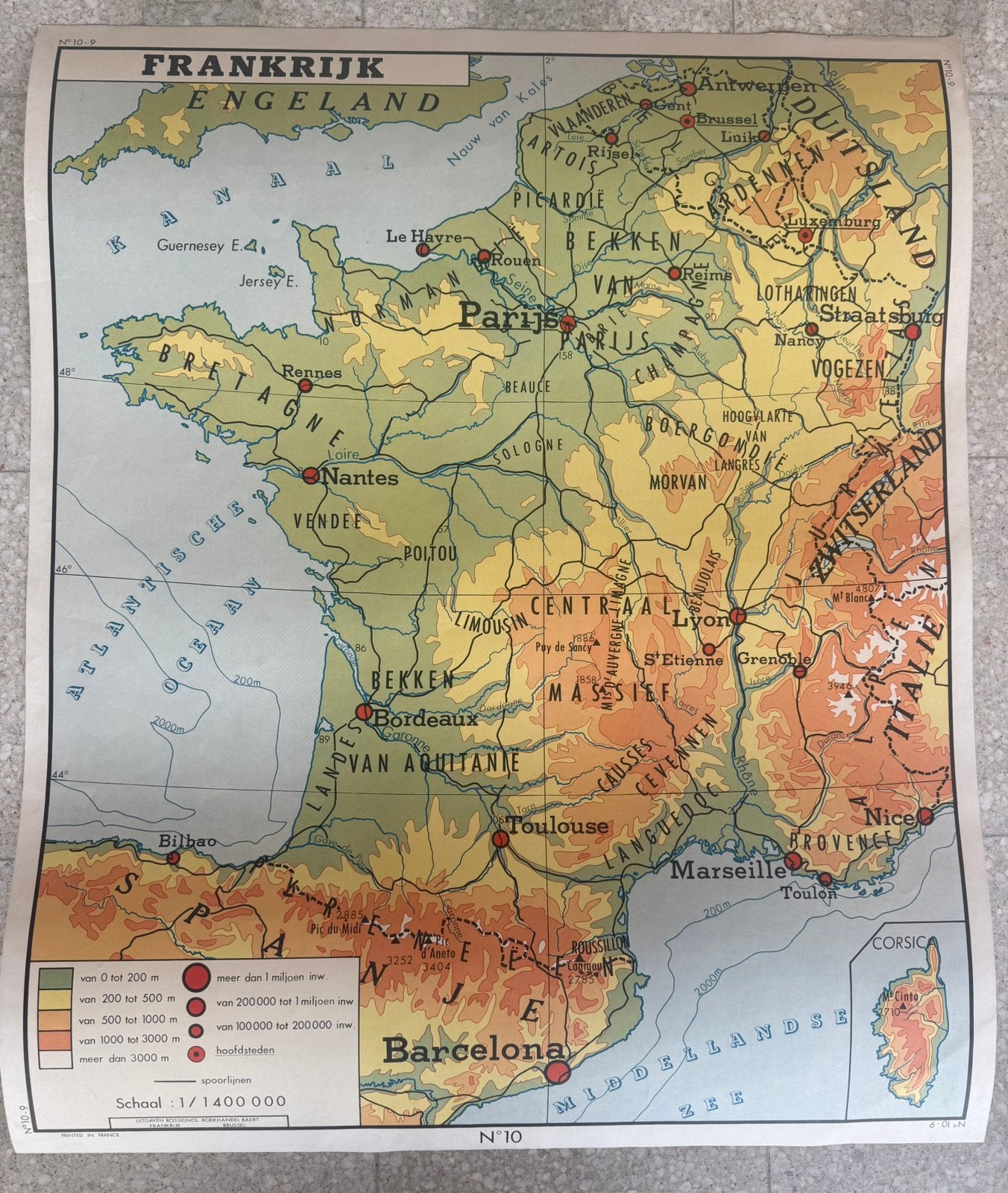 Oude retro rossignolplaat Frankrijk / Zwitserland, Enlèvement, Géographie