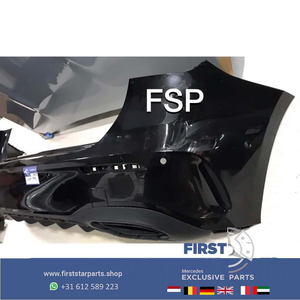 W177 AMG ACHTERBUMPER Mercedes A Klasse 2018-2021 ZWART ORIG, Arrière, Utilisé, -, -