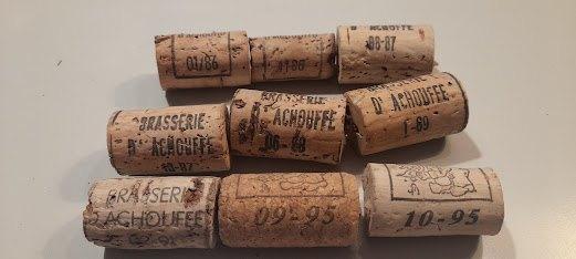 La Chouffe brouwerij d'Achouffe oude kurken jaren 80/90, Verzamelen, Ophalen of Verzenden, Gebruikt, Overige typen, Overige merken