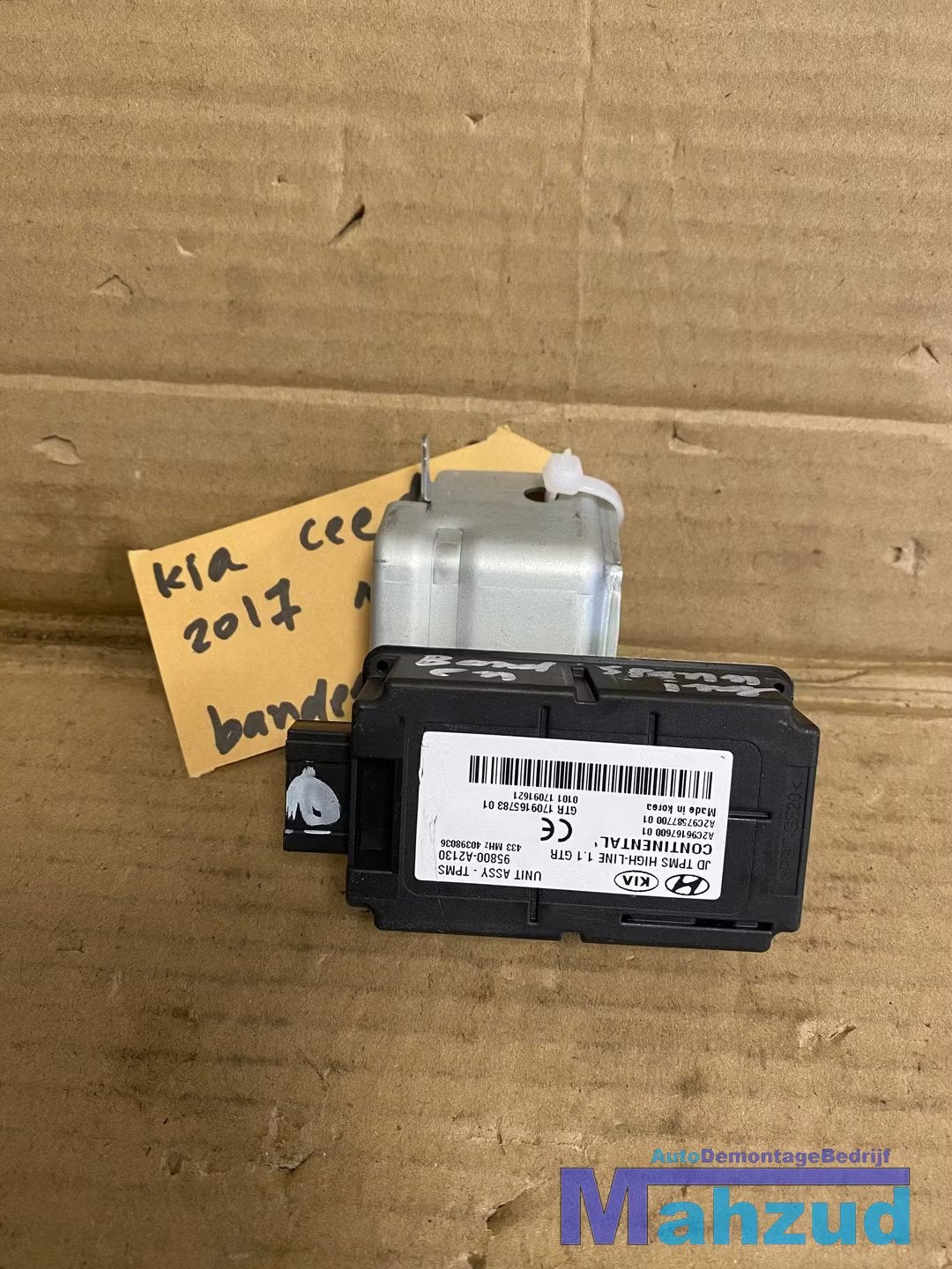 KIA CEE'D Bandenspanning module 95800A2130 2012-2018, Auto-onderdelen, Elektronica en Kabels, Kia, Gebruikt
