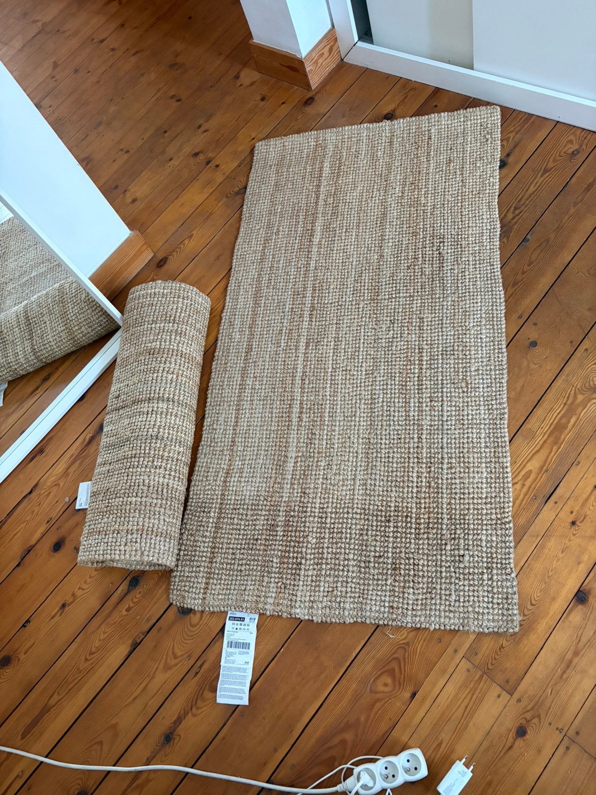 Twee Ikea Lohals-vloerkleden 80x150cm, Ophalen, Gebruikt, 100 tot 150 cm, 50 tot 100 cm
