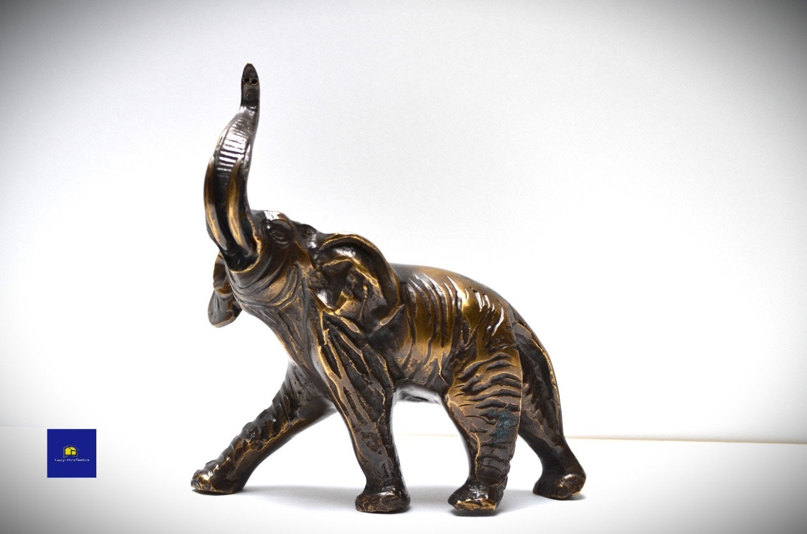 Decoratieve bronzen Olifant, Ophalen, Brons