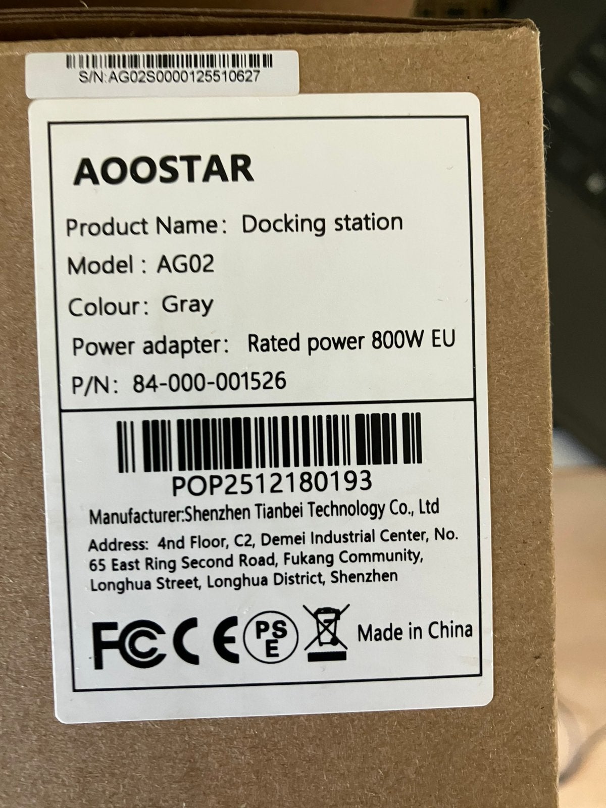 AOOSTAR EGPU 800W, Computers en Software, Videokaarten, Zo goed als nieuw, Overige chipsets, Ophalen of Verzenden