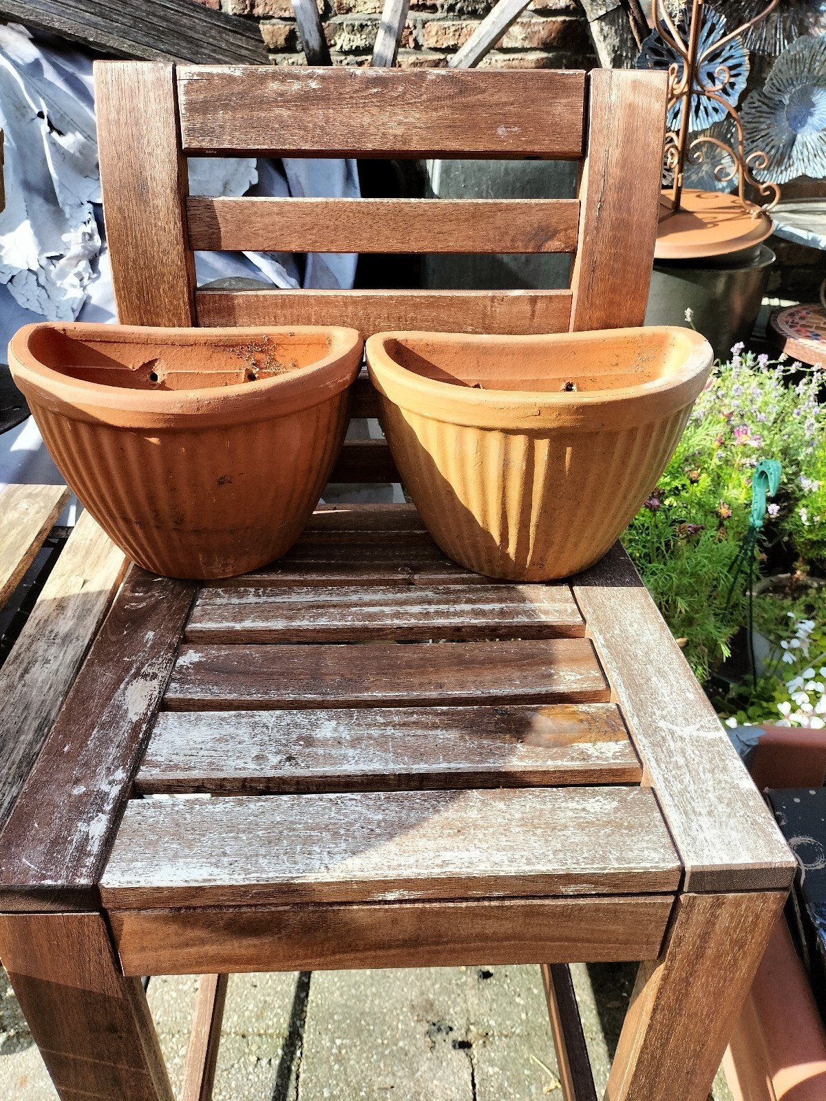 Terracotta bloempotten  hang, Enlèvement, Balcon