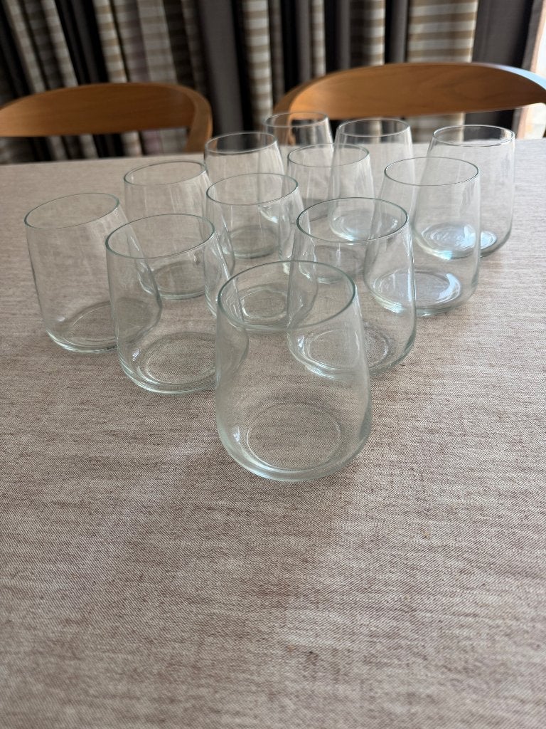12 waterglazen, Ophalen, Zo goed als nieuw, Waterglas