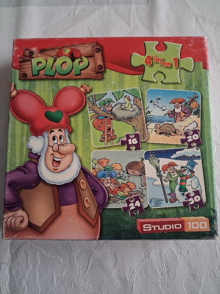 4 puzzels in 1 doosje, Ophalen of Verzenden, Zo goed als nieuw