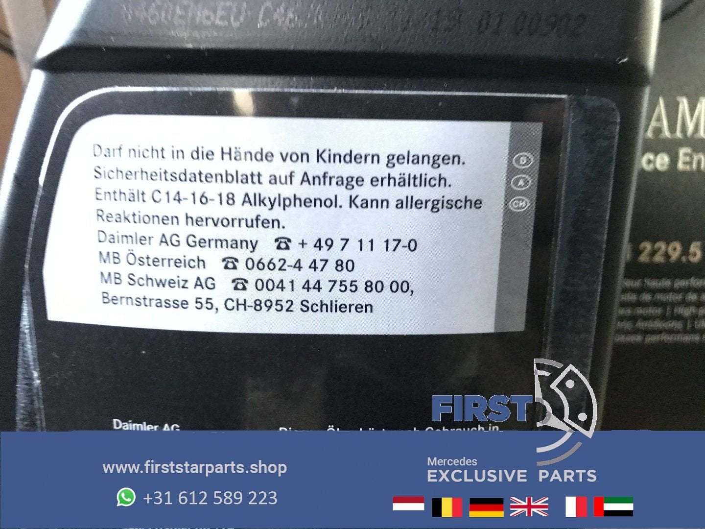 Motorolie Mercedes AMG OLIE A45 CLA45 GLA45 C63 E63 S63 GLC6, Enlèvement ou Envoi, -, -, -