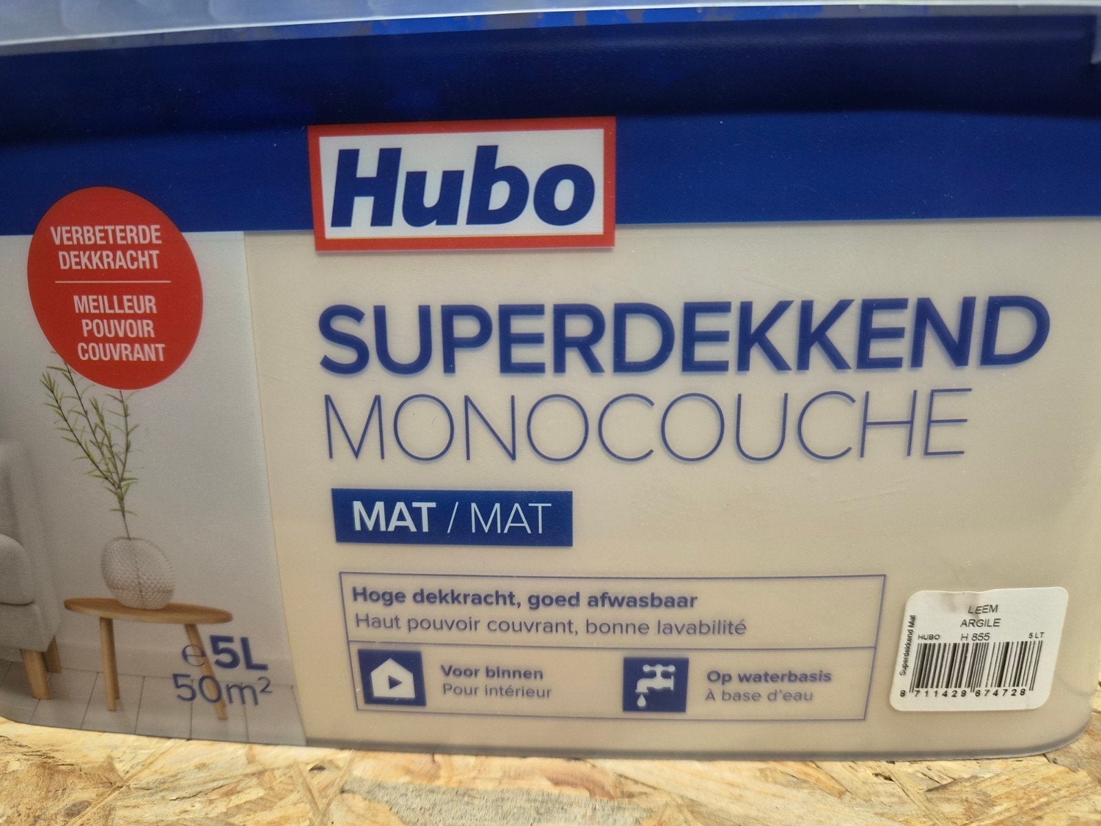 Muur- en plafondverf - 5l, Ophalen, Nieuw