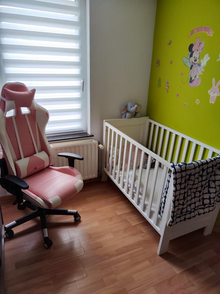 Tweepersoonsbed (echt hout, geen agglo) met boxspring en mat, Kinderen en Baby's, Kinderkamer | Complete kinderkamers, Ophalen