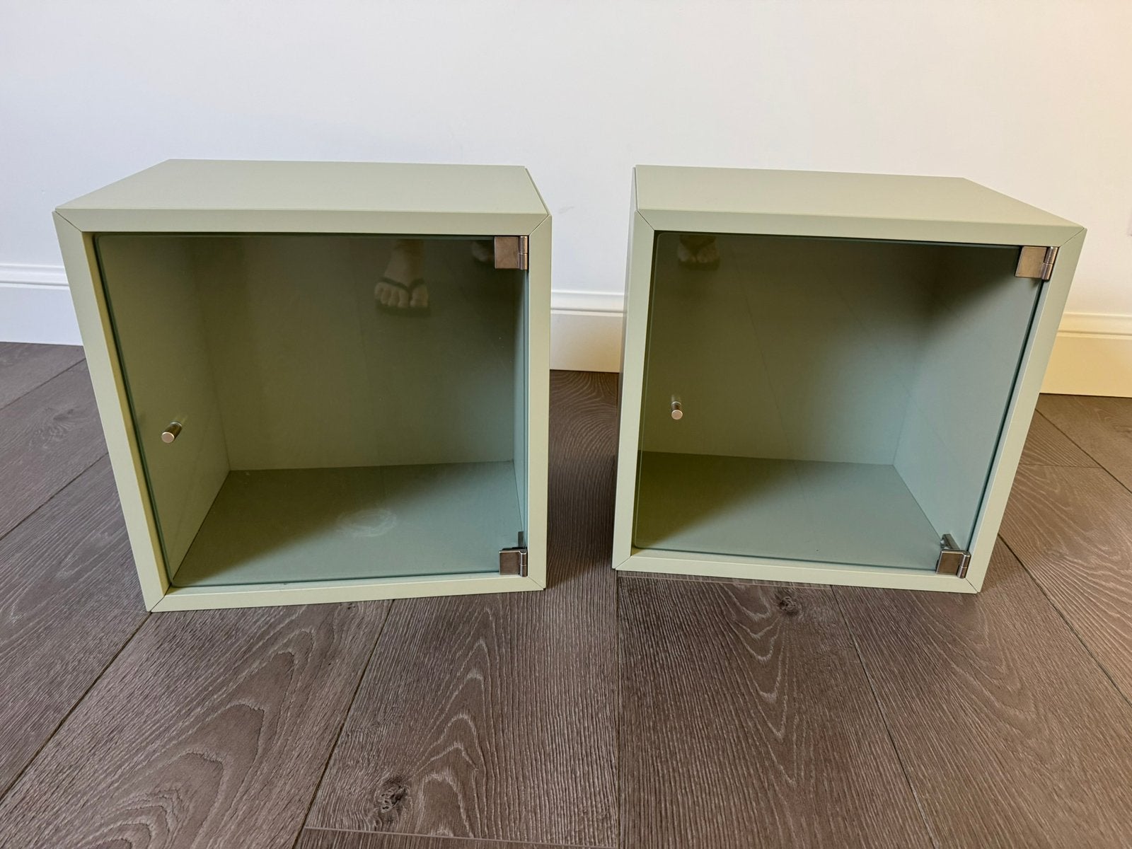 Armoire murale EKET avec porte vitrine 2 pièces, Enlèvement, Comme neuf