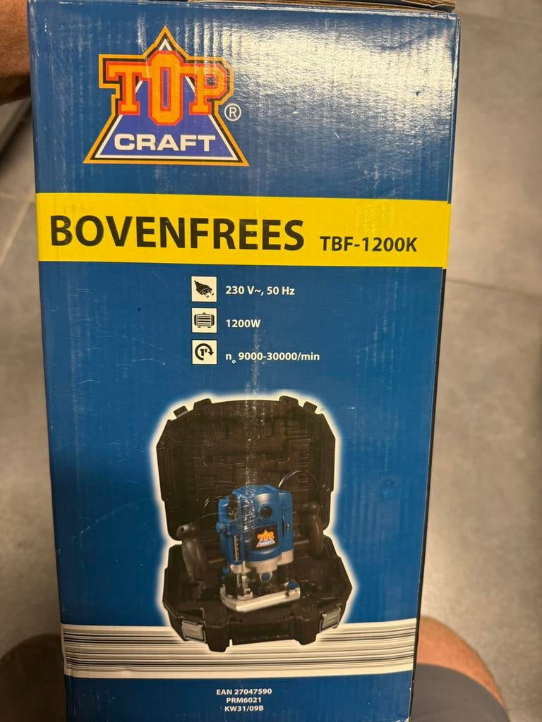 Bovenfrees nieuw topcraft, Bricolage & Construction, Outillage | Fraiseuses, Enlèvement, Neuf, Électrique, Routeur