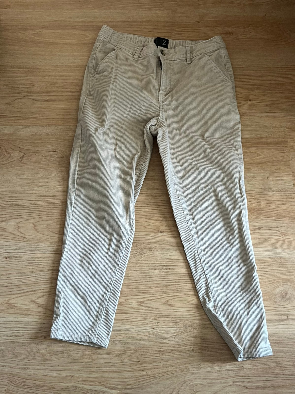Broek ribbelstof maat 42 up 2 fashion, Ophalen of Verzenden, Zo goed als nieuw, Maat 42/44 (L)