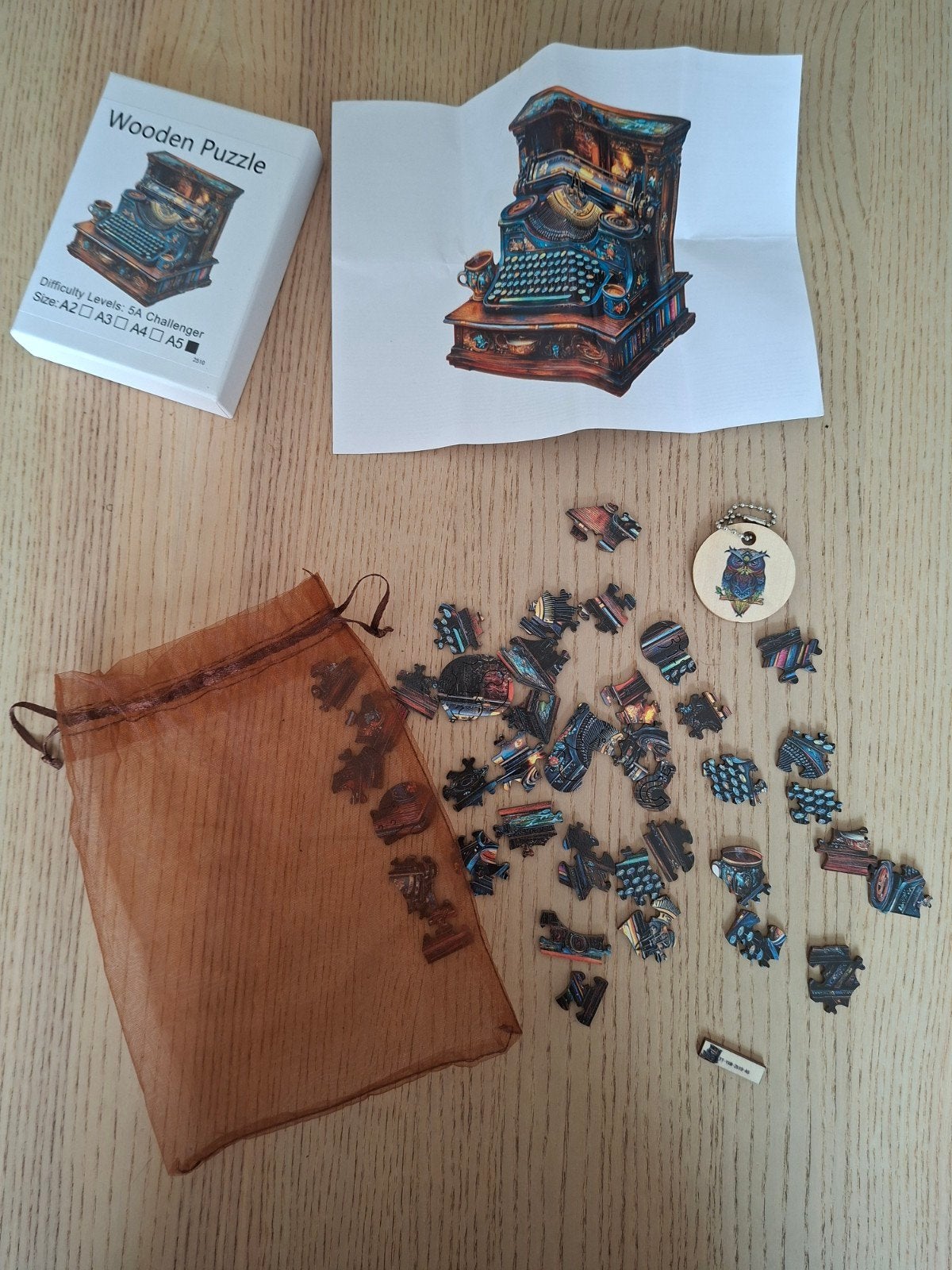Mini puzzle en bois, format A5, 13,5 cm x 13,5 cm, Hobby & Loisirs créatifs, Enlèvement ou Envoi
