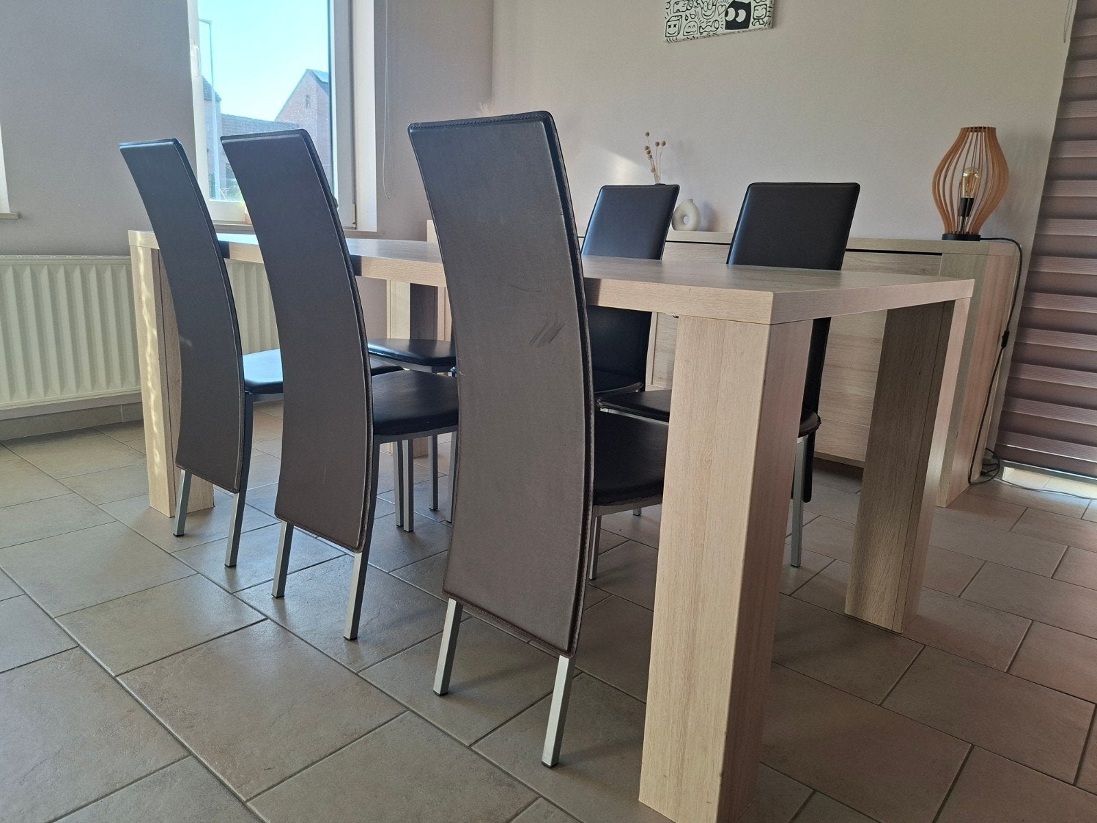 Ensemble salle à manger, Enlèvement, Utilisé, Moderne, 6 à 8 chaises