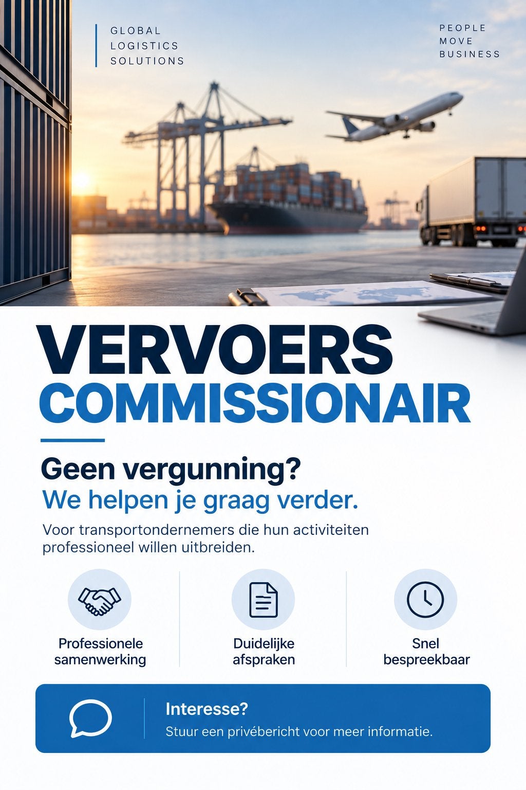 Vakbekwaamheid vervoerscommissionair vergunning
