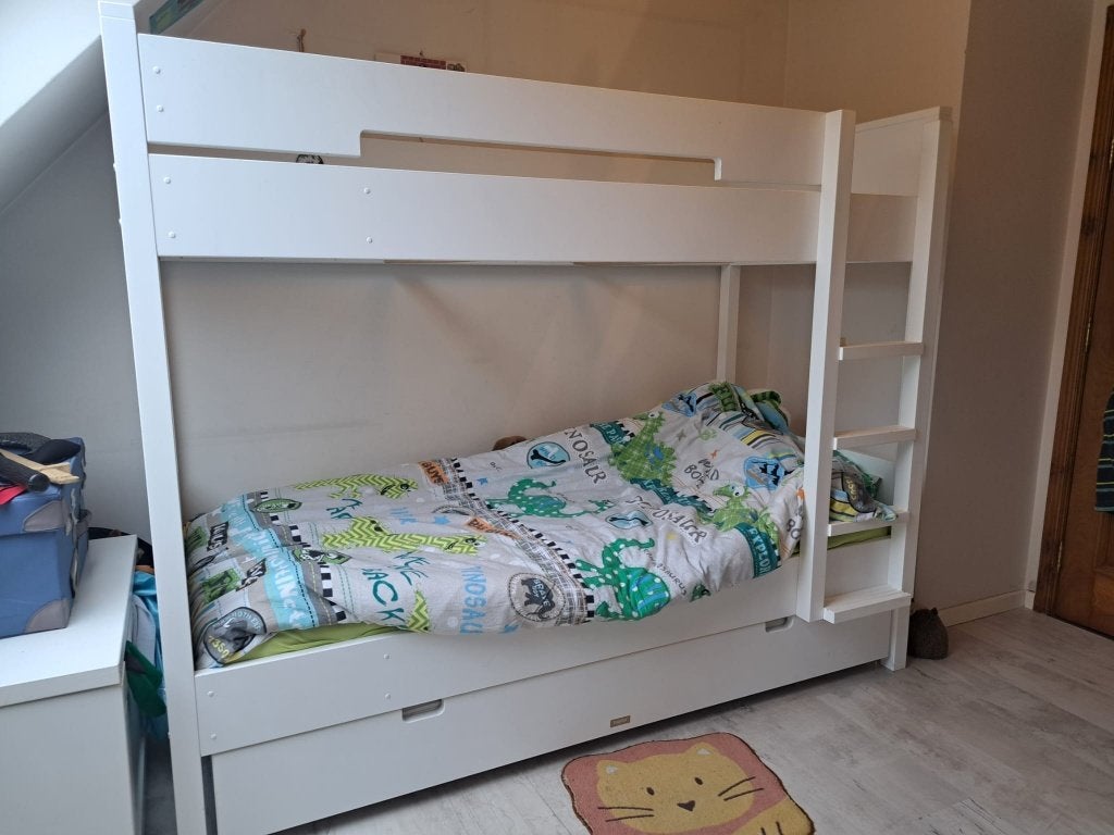 Stapelbed kinderen WIT Bopita, 90 cm, Enlèvement, Utilisé, 200 cm