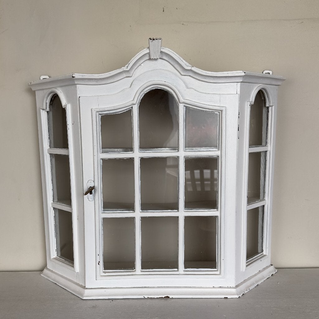 witte vitrinekastje, Moins de 25 cm, Moins de 100 cm, Enlèvement, Utilisé