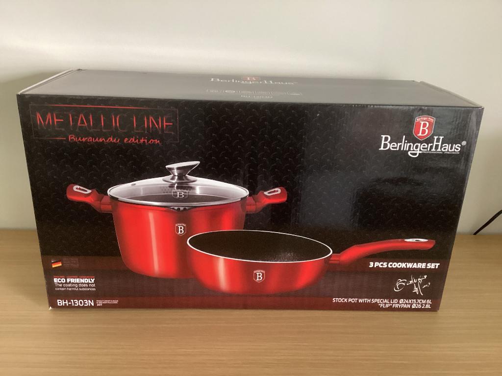 Kookpottenset, Huis en Inrichting, Keuken | Potten en Pannen, Pannenset, Ophalen of Verzenden, Keramische plaat, Nieuw