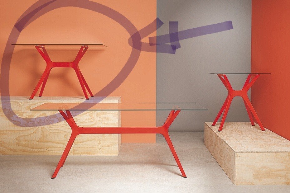 Design Table Vela Barcelona, Maison & Meubles, Enlèvement, Verre