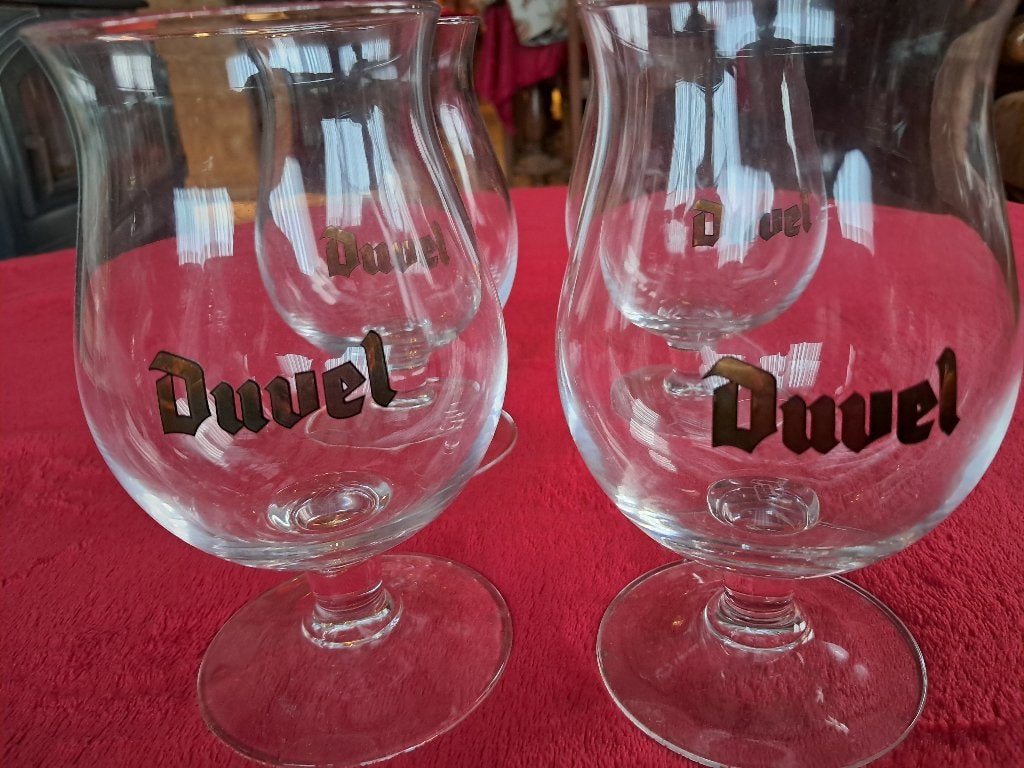 Duvel glazen, Ophalen, Zo goed als nieuw, Glas of Glazen, Duvel