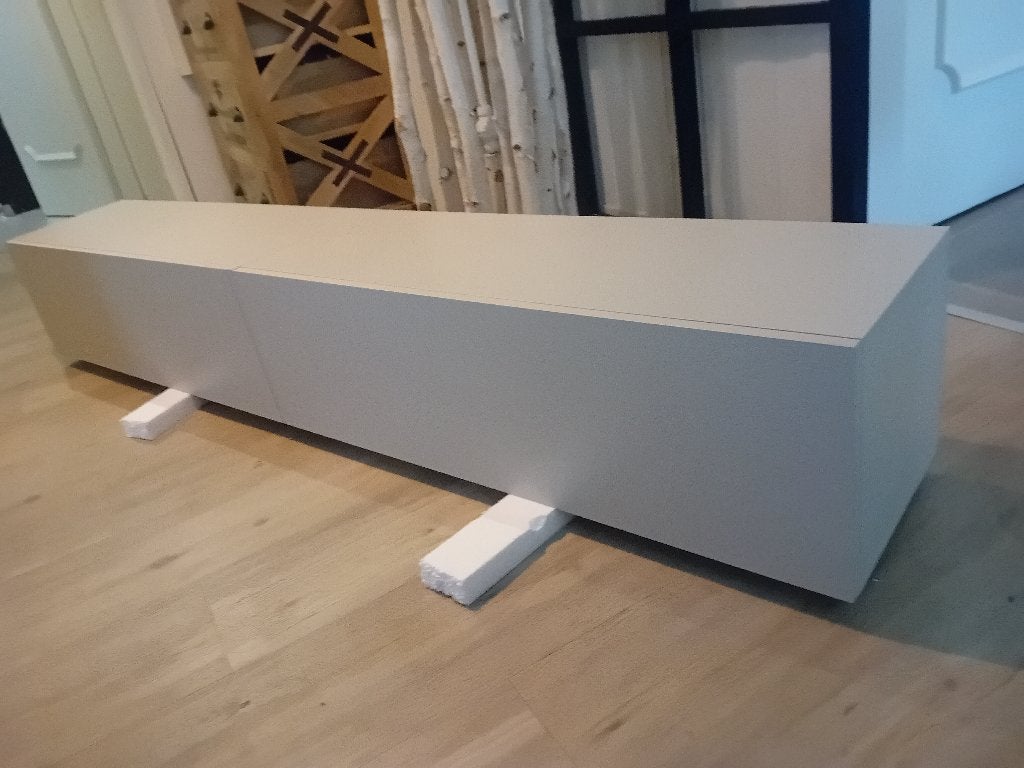 TV meubel zwevend 200 cm greige kleur Nieuw!, Ophalen, Nieuw