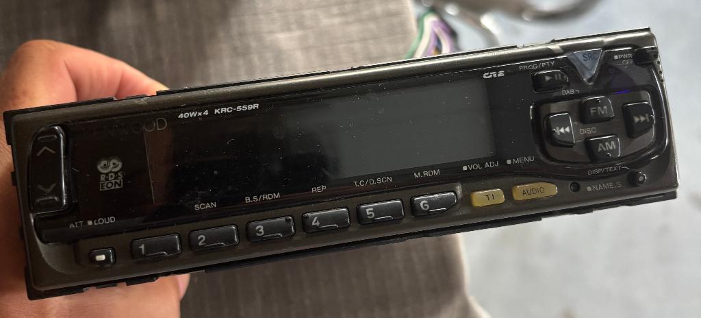 Vintage Kenwood radio + 10 cd lader  + kabel, Autos : Divers, Autoradios, Enlèvement ou Envoi, Utilisé