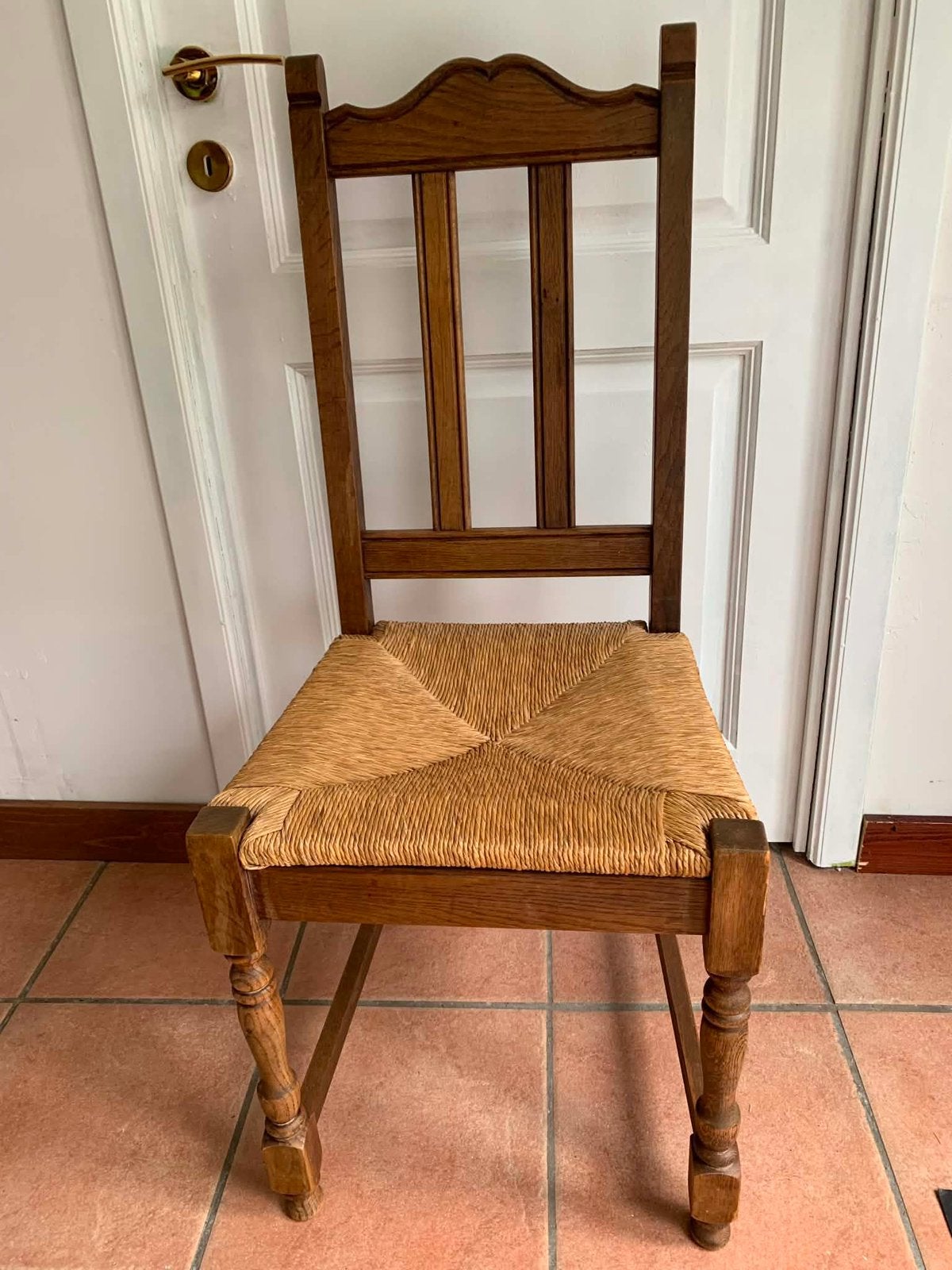 Stoel (D 43cm* B 45,2cm* H 104cm* H 104cm* voet H 46,8 cm*), Ophalen