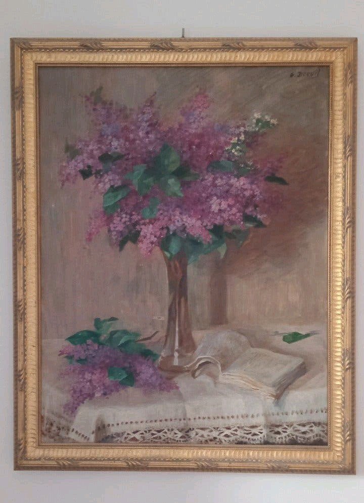 Schilderij gesigneerd door de schilder G. Breuil
