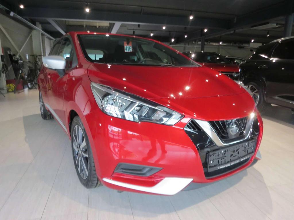 Nissan Micra Micra 0.9 IG-T N-Connecta (bj 2018), Auto's, Gebruikt, 899 cc, 66 kW, Rood