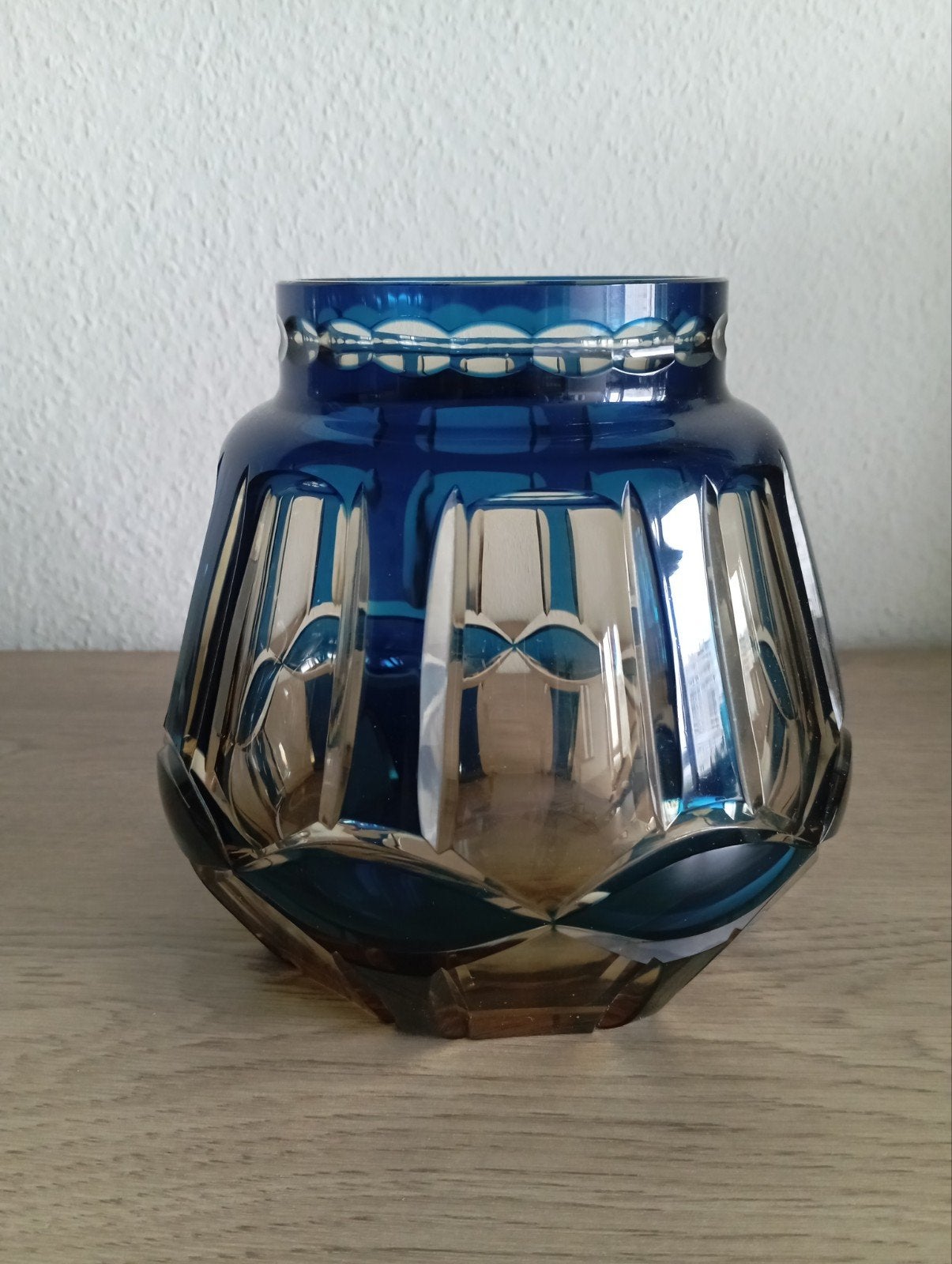 Val Saint Lambert pique fleur topaze bleu, Antiek en Kunst, Ophalen