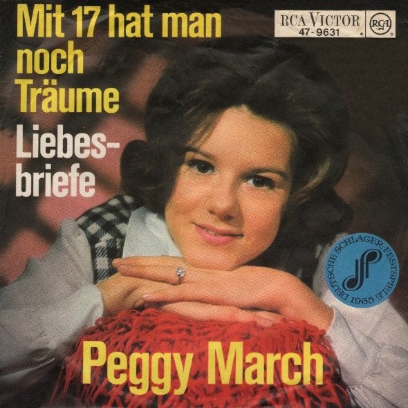 7" Peggy March – Mit 17 Hat Man Noch Träume, Enlèvement ou Envoi, 7 inch, Utilisé, Pop