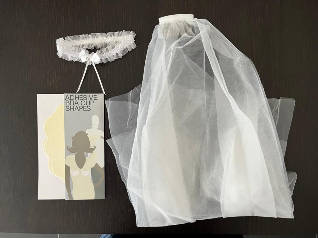 Trouw accessoires, Kleding | Dames, Trouwkleding en Trouwaccessoires, Ophalen of Verzenden, Zo goed als nieuw, Wit, Accessoires