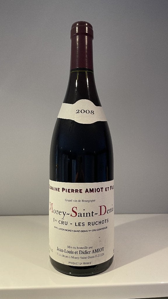 MOREY SAINT DENIS PREMIER CRU LES RUCHOTS 2008 PIERRE AMIOT, Ophalen of Verzenden