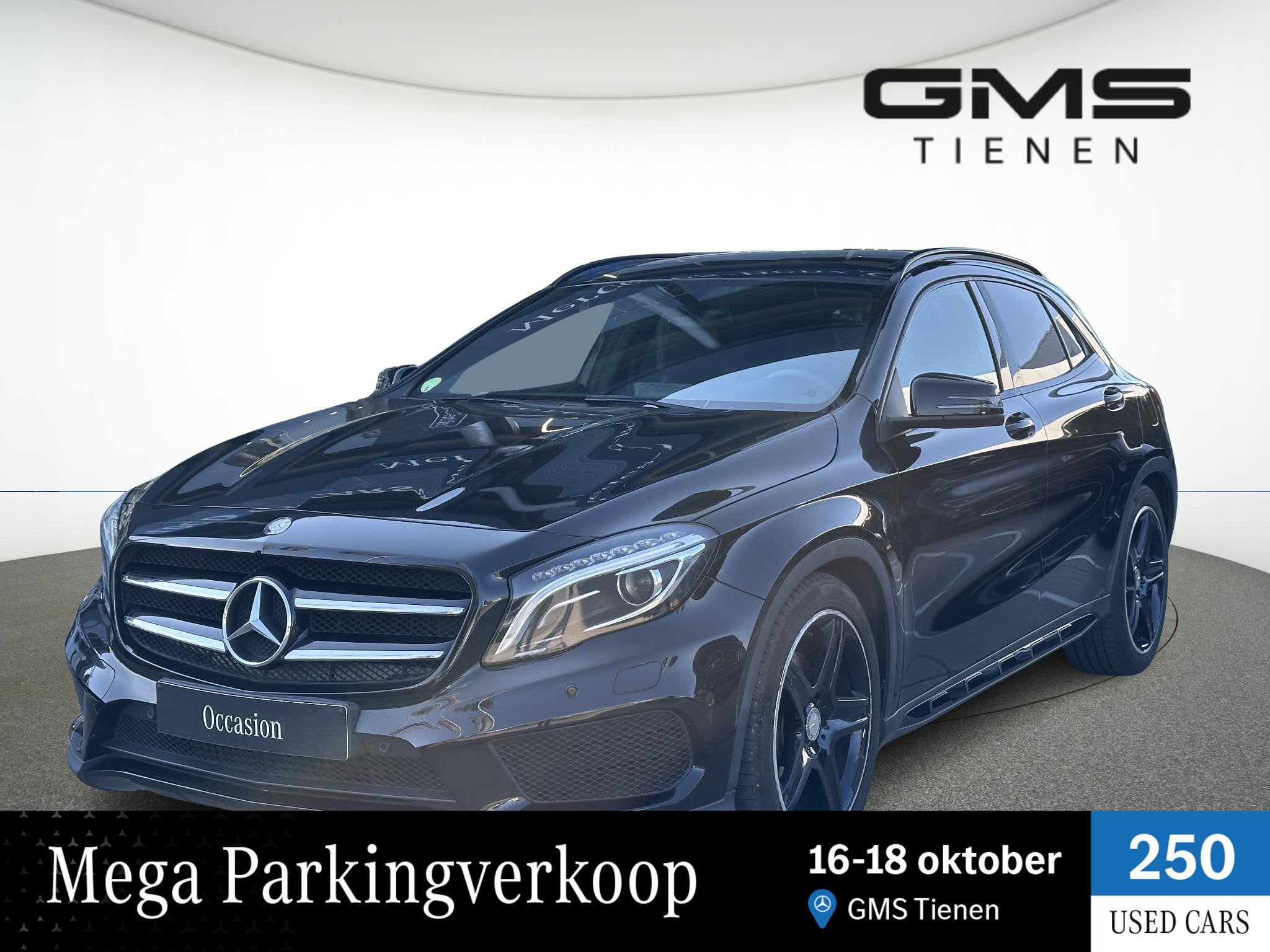 Mercedes-Benz GLA Klasse GLA 220 CDI 125kW 4MATIC AMG Line, Auto's, Automaat, Stof, Zwart, Bedrijf